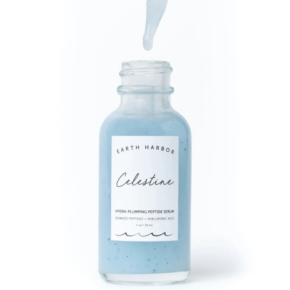EARTH HARBOR CELESTINE Hydra-Plumping Peptide Serum 1oz $45 NIB CLEAN BEAUTY